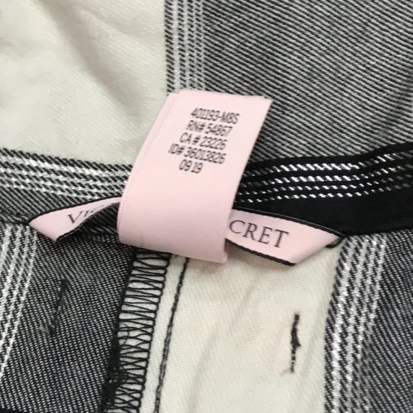 Victoria's‎ Secret Shimmery Plaid Lightweight Flannel PJ Sleep Romper Outfit L - Picture 10 of 14